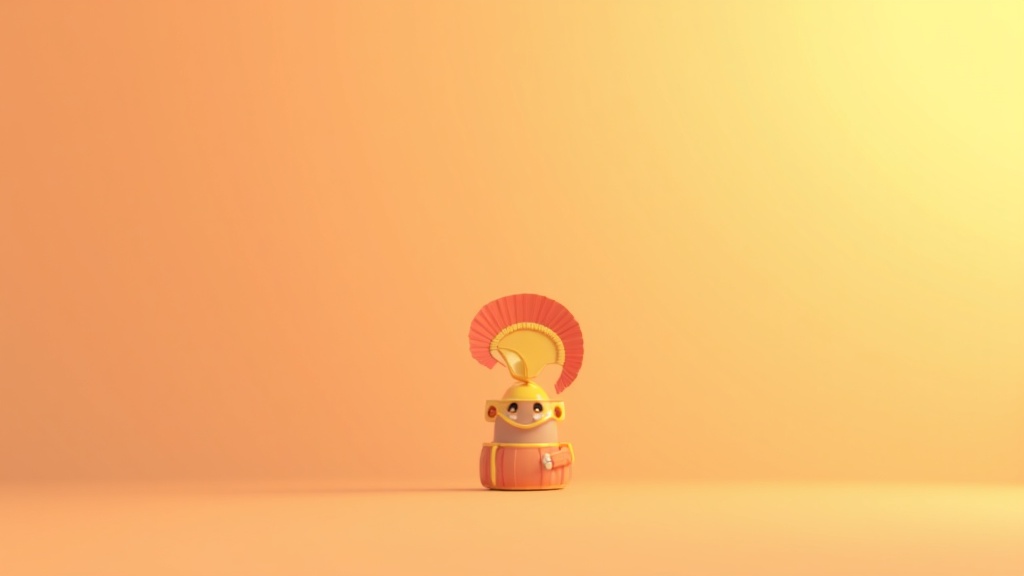 Cartoon illustration of Ancient Rome landmarks like the Colosseum for kids.